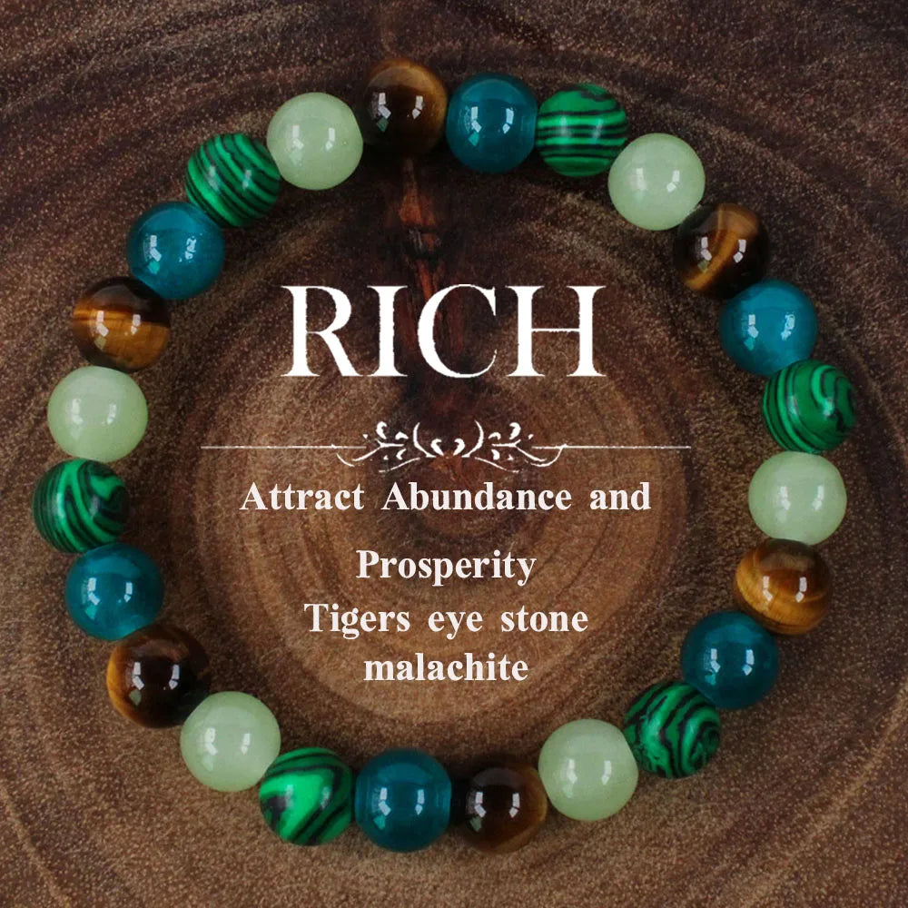 Rich money bracelet - Tiger eye stone bangles