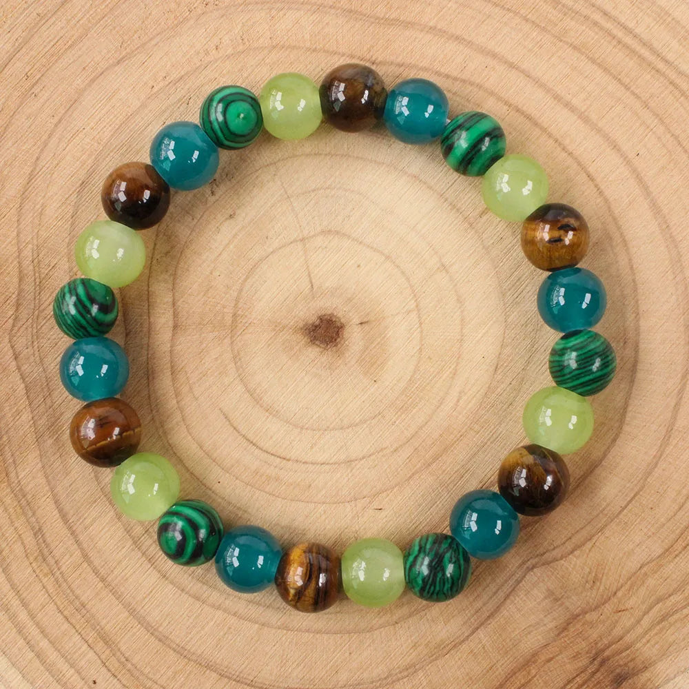 Rich money bracelet - Tiger eye stone bangles