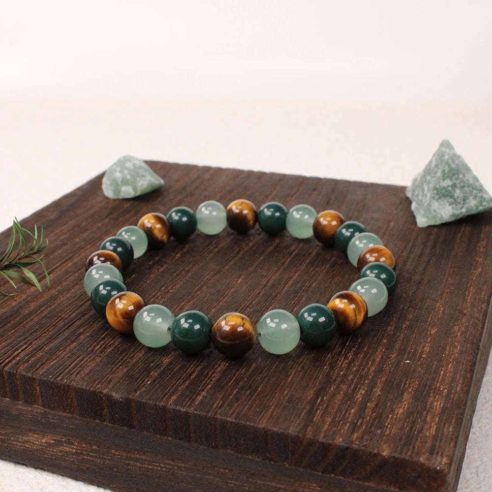 Rich money bracelet - Tiger eye stone bangles