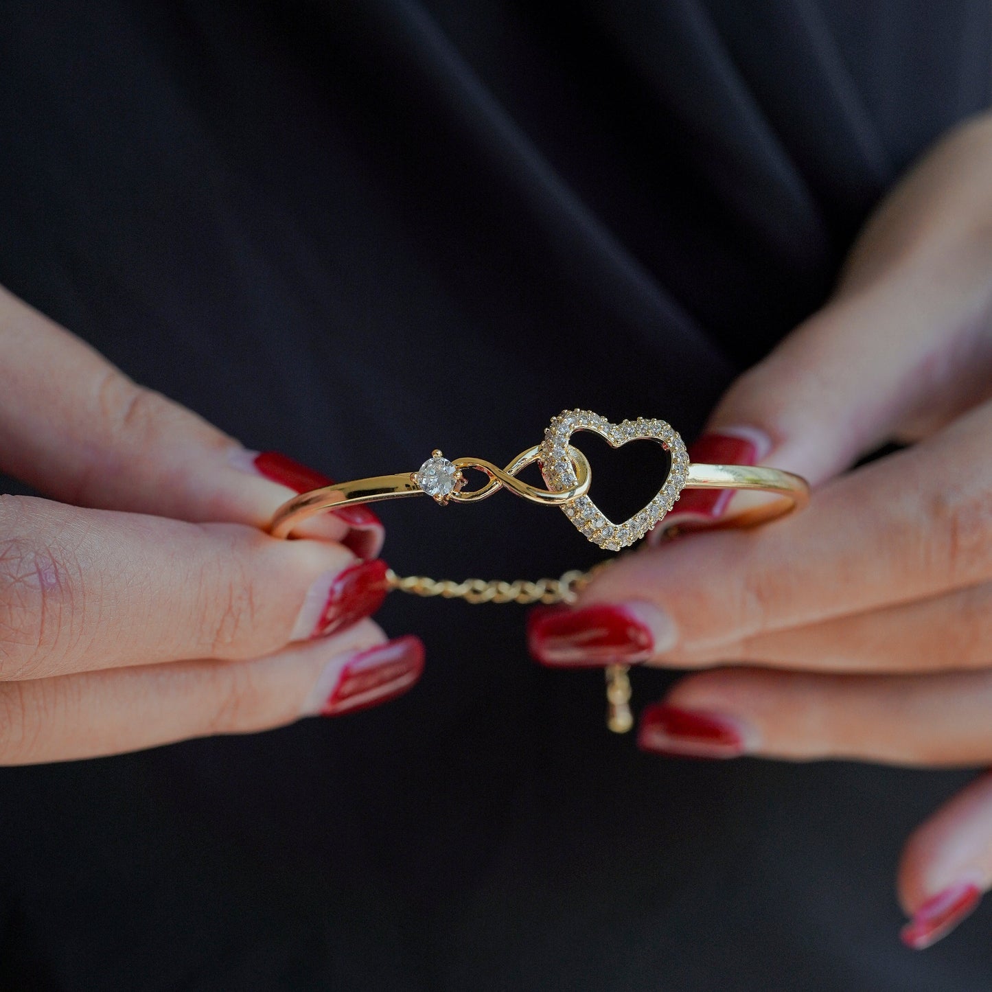 "A Mi Hija" Infinity Heart Bracelet Gift Set with Message Card