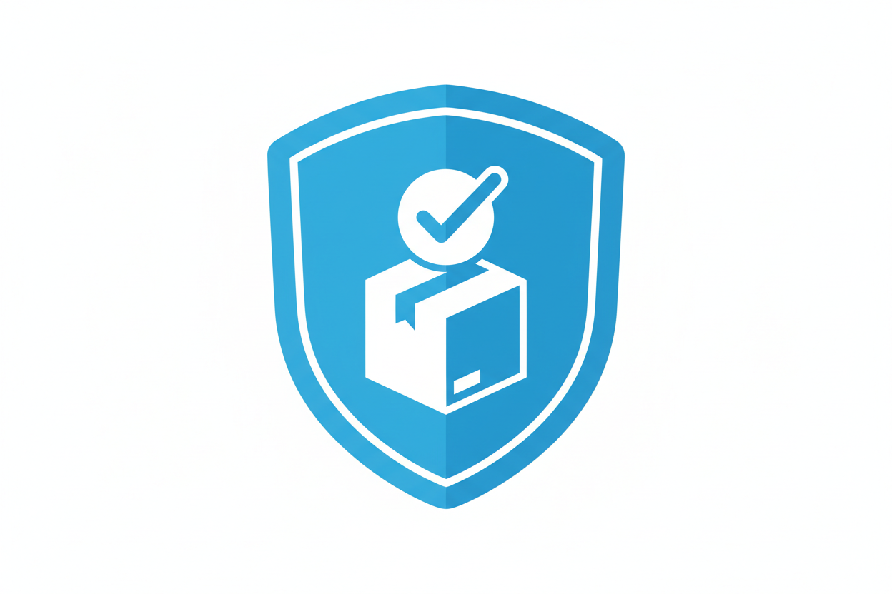 shipping protection shield icon